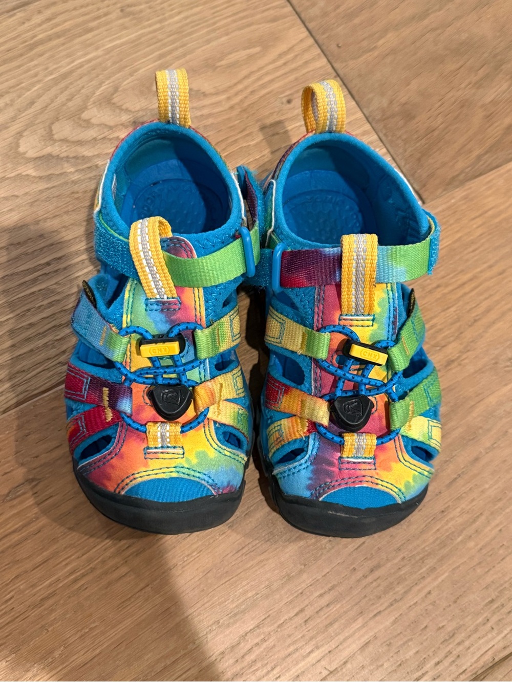 Keen Kids Rainbow Multicolor Sport Sandals - Blue Accents